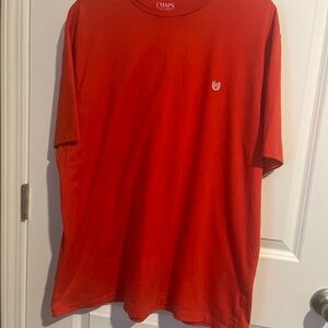 Chaps Men’s Red Crewneck T‑Shirt XL short sleeve 25 P2P 29 Sh2Hem